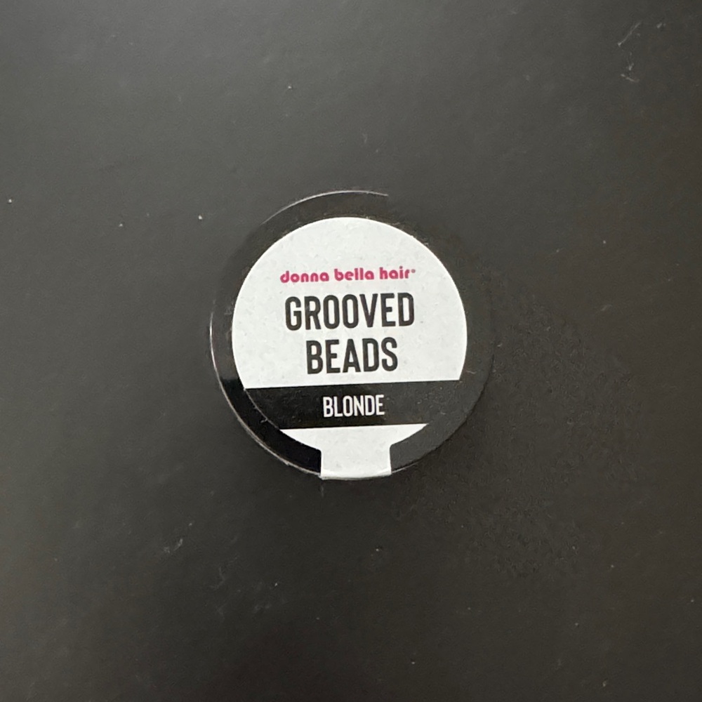 Donna Bella Hair Blonde Grooved Beads